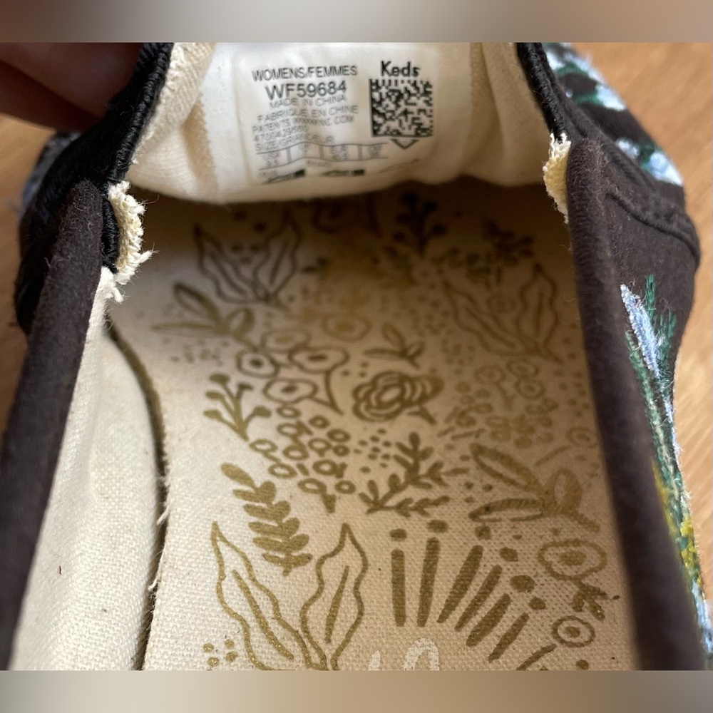 Anthropologie Keds Rifle 9.5 Triple Decker Embroidered Herb Garden Sneakers $149 - Picture 7 of 8